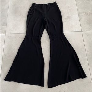 FOR LOVE & LEMONS FLARED HIGH WAISTED TROUSERS